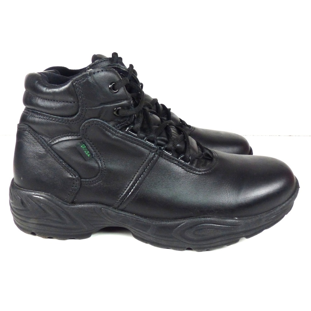 Reebok CP8500 Postal Express Leather Work Boots Mens 11.5 WIDE Black Made in USA